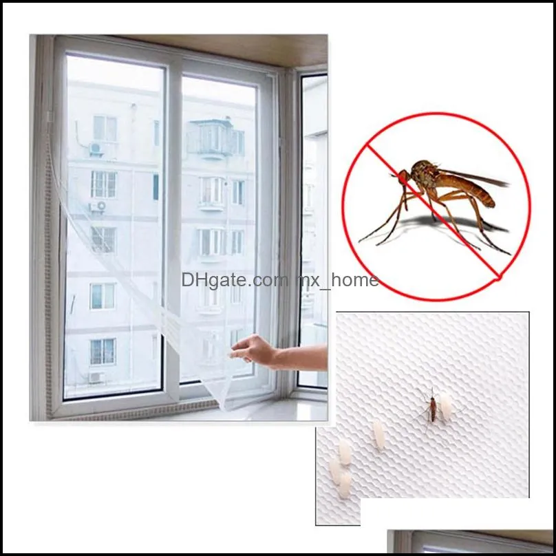 Fly Mosquito Window Net Mesh Screen Mosquito Mesh Curtain Protector Insect Bug Fly Mosquito Window Mesh Screen Sheer Curtains 150 x