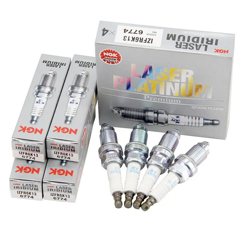 GENUINE PARTS Pack Of NGK Spark Plugs IZFR6K13 6774 LASER PLATINUM ...