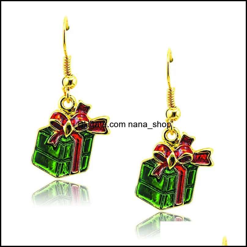 Jinglang Fashion Jewelry Sets Gold Plated Green Christmas Gifts For Women Charms Earrings Necklace Sets SDTZ0013