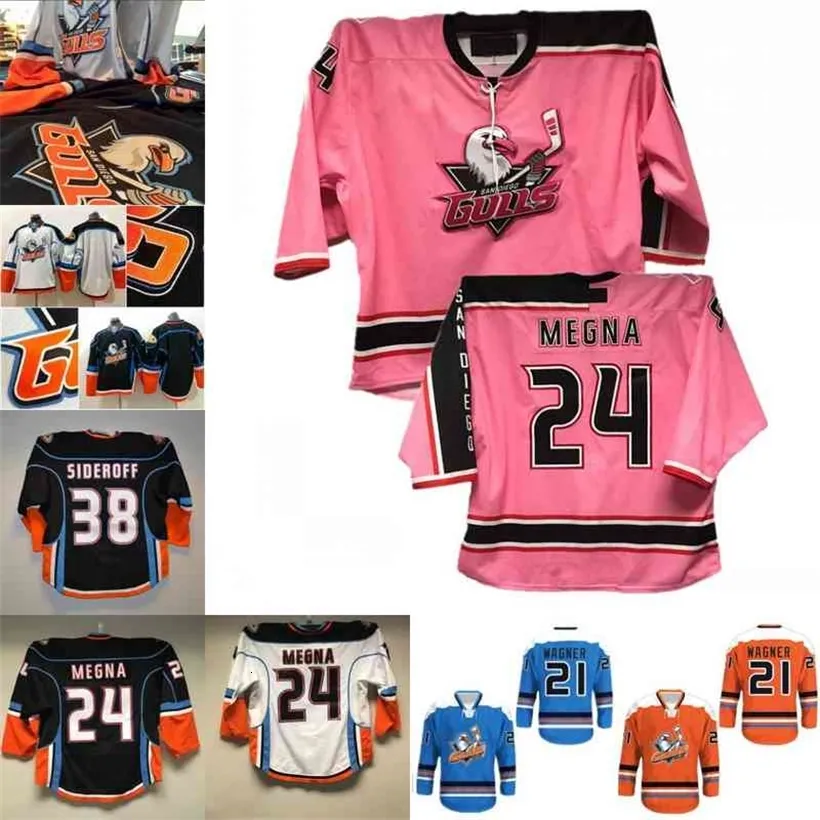 CeoSan Diego Gulls Jersey 19 TERRY 24 MEGNA 38 THOMAS 3 WIDEMAN 41 STOLARZ 25 CARRICK 29 COMTOIS 7 OLEKSY 21 WAGNER 20 Ritchie 15 Sorensen