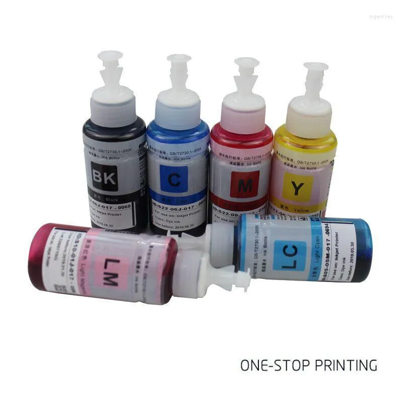 Ink Refill Kits 6Pcs 70ml Printer For L100 L200 L211 L301 L303 L351 L358 L551 L558 L355 All L Series CartridgeInk KitsInk Roge22