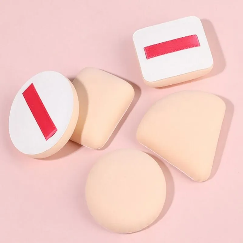 Marshmallow Round Triangle Velvet Powder Cosmetic Puff Mini Beauty Sponge Bigger in Wet Foundation Makeup Puff Tools