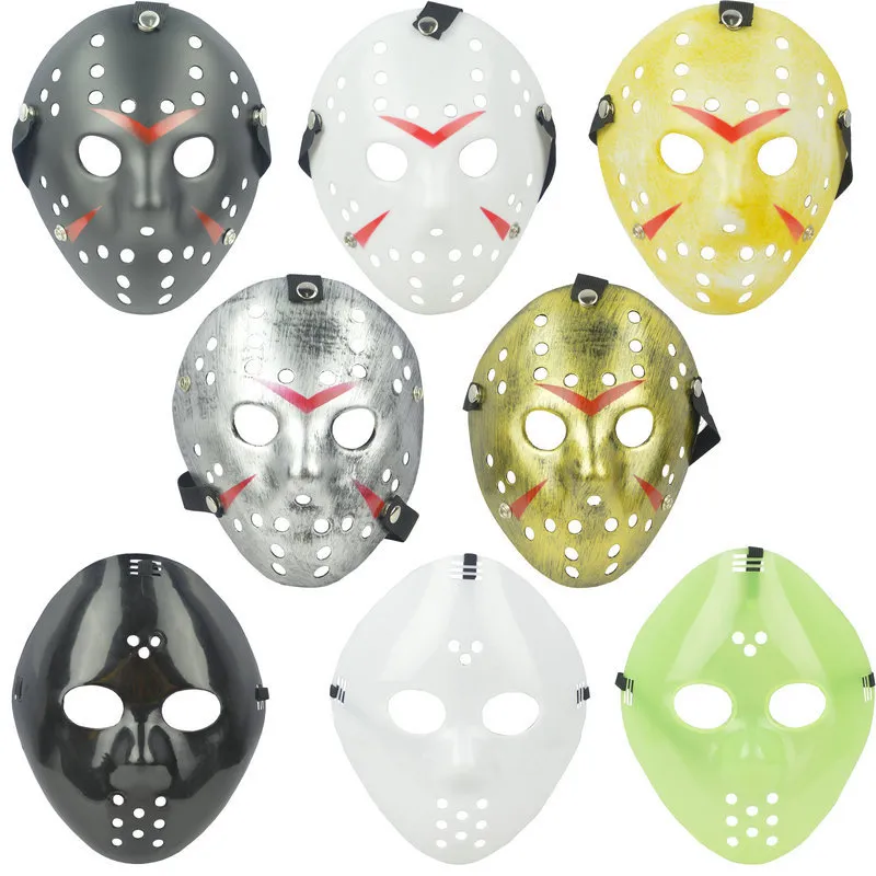 12 Style Full Face Maski Jason Cosplay Skull vs Friday Horror Hockey Halloween Costume Scary Mask Festival Party Maski