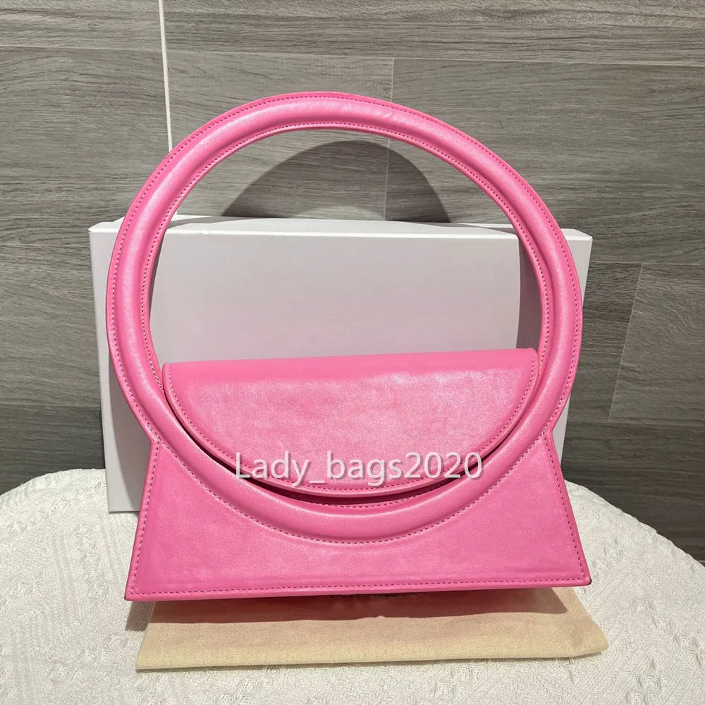 Femmes Cercle Poignée Sac Épaule Axillaire Sac À Main Circulaire Le Sac Rond Cuir Taille Sacs À Main Sacs De Poignet De Luxe Embrayage Caractéristiques Fourre-Tout Designer Sac À Main Mignon Totes