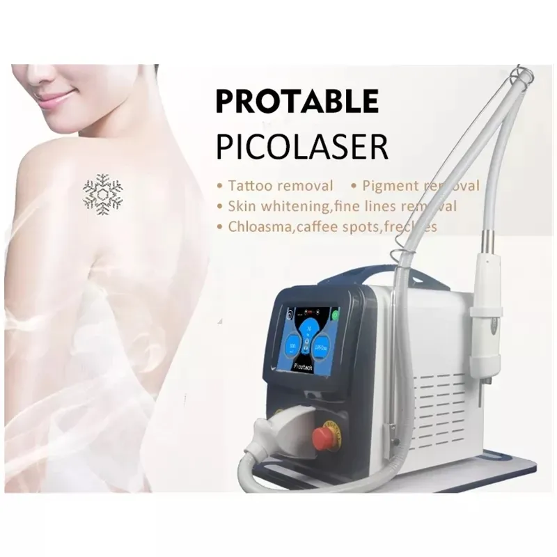 The Beauty Items neueste Nd Yag Laser 1064nm 532nm 1320nm Maschine Tattooentfernung Augenbrauen Sommersprossen Direktverkauf ab Werk