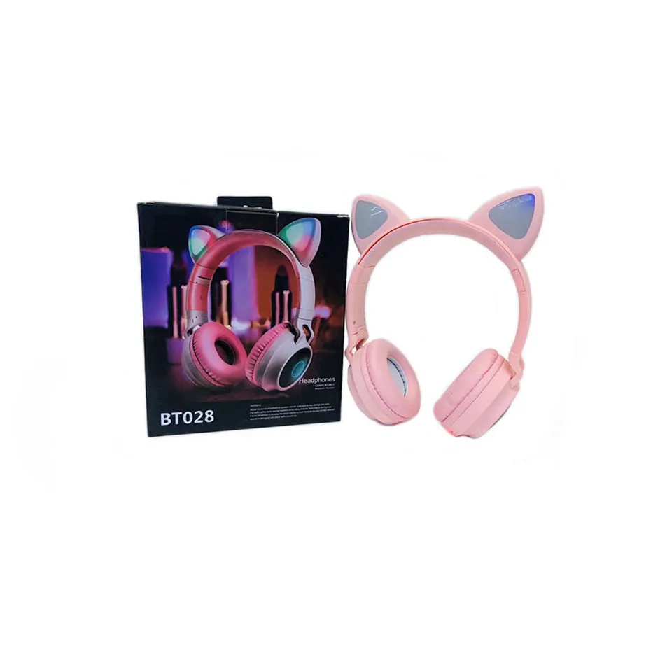 Comprar P47M TWS auriculares inalámbricos Bluetooth auriculares estéreo  plegables LED Oreja de Gato auriculares con cancelación de ruido para  jóvenes y niños