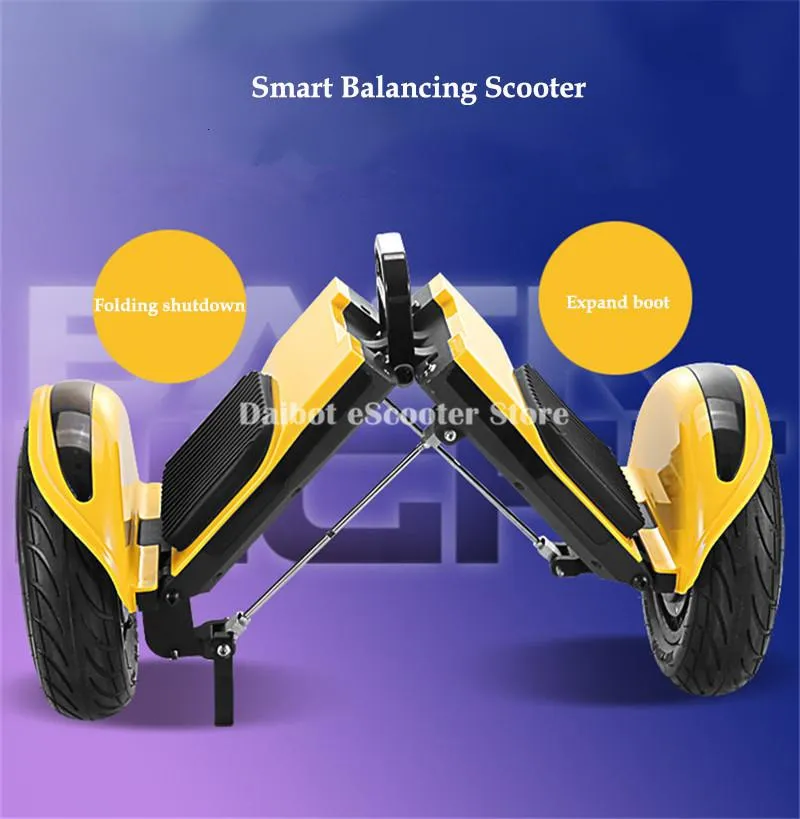 Daibot Off Road Electric Scooter Foldable 2 Wheels Self Balancing Scooters Double Drive 250W 36V Hoverboard Skateboard Bluetooth (22)