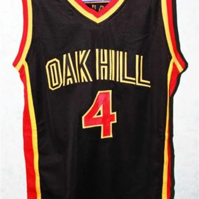 XFLSP 4 Rajon Rondo Oak Hill High School Basketball Jersey Blue Custom Any Size Throwback Stitched Jerseys