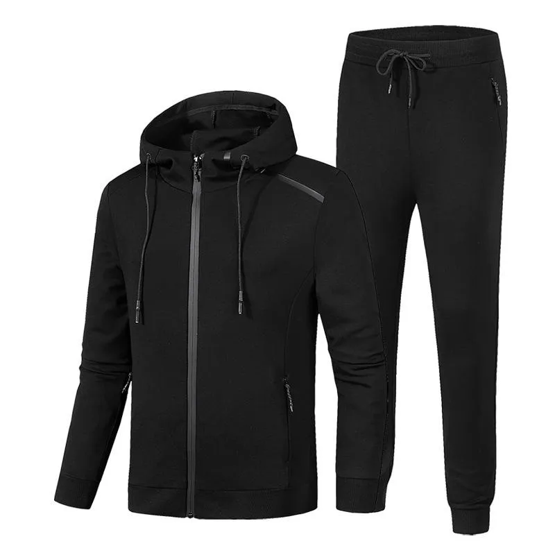 Mens Tracksuits Spring Loaded Large Suit Plus Size Solid Color