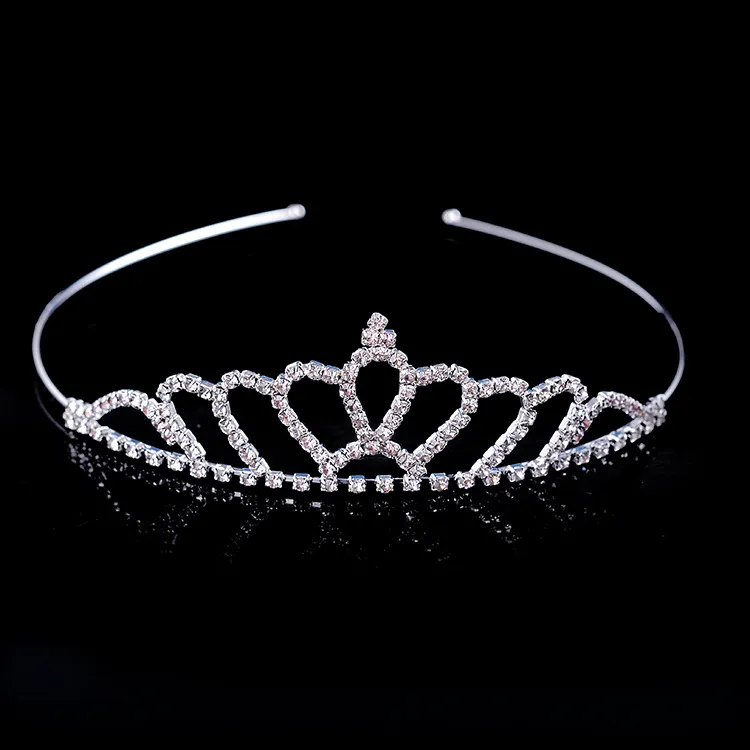 Diademi e corone di nozze, diademi principessa per le donne corona regina corona di cristallo per matrimonio servizio fotografico compleanno ballo, Medio, strass, lega