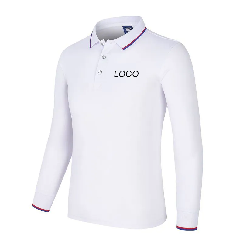 Mężczyźni Cotton Polo koszule unisex grupa zespołu mundury kobiet wypoczynek