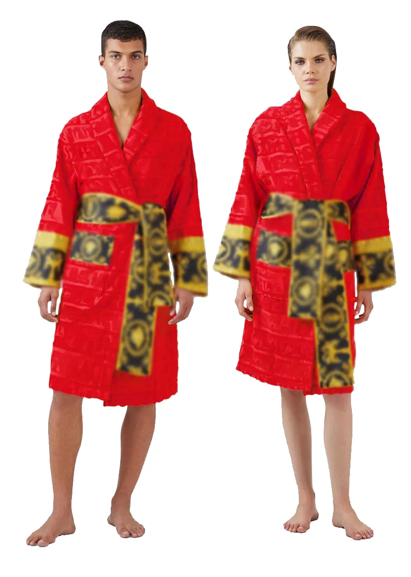 Mens Classic Cotton Bathrobe Men and Women Brand Sleepwear Kimono Warm Bad gewaden Huiskleding Unisex Bathroben 226