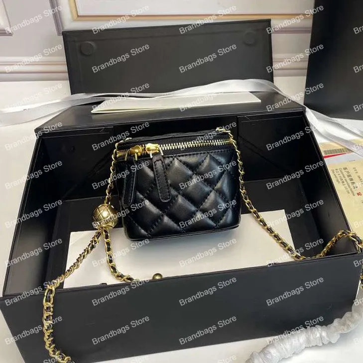 Designer Mini Cosmetici Borse Lusso Donna Orgnizer Borsa a tracolla Borsa a tracolla Trucco Borse per trucco Pelle di alta qualità Moda classica