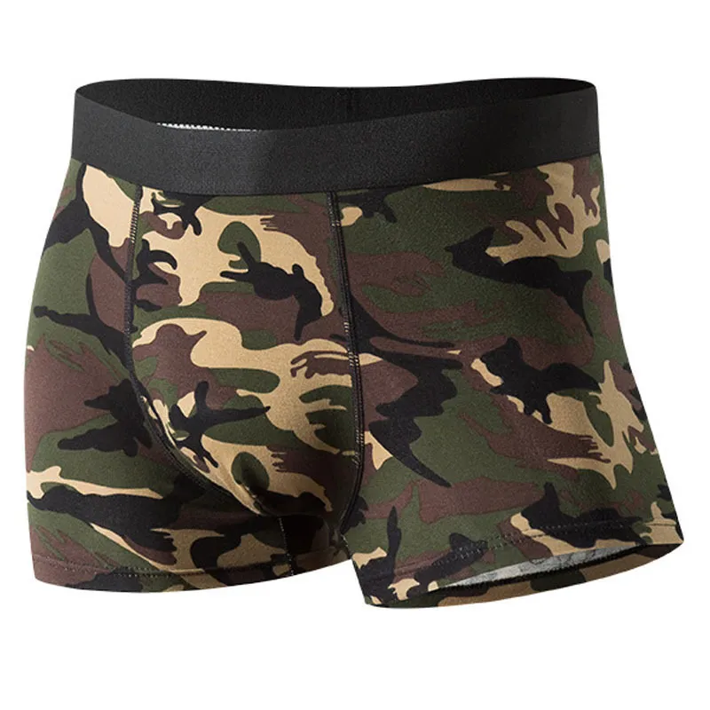 / Boxer Homme Men Underwear Boxer Man UnderWear Shorts Men Panties Underpants Breathable Camouflage Comfort Cotton 220425
