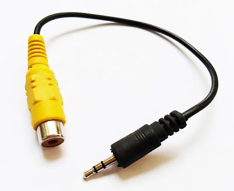 Câbles, adaptateur RCA femelle vers prise jack stéréo 3 pôles 2,5 mm pour  convertisseur GPS Avin câble vidéo 20 cm/300 pièces
