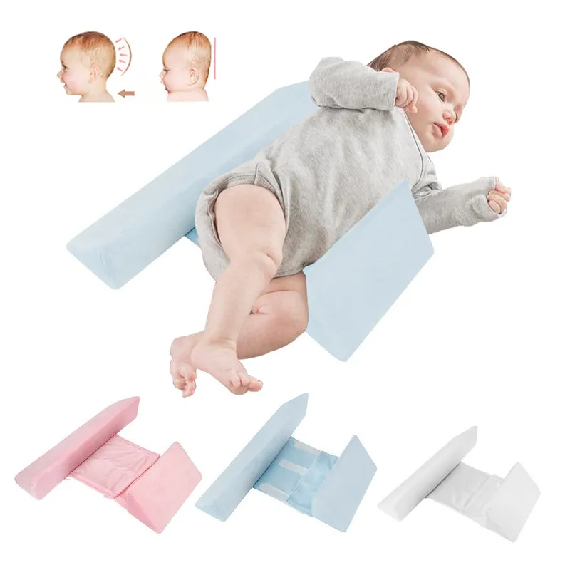 Baby wedge pillow with straps top