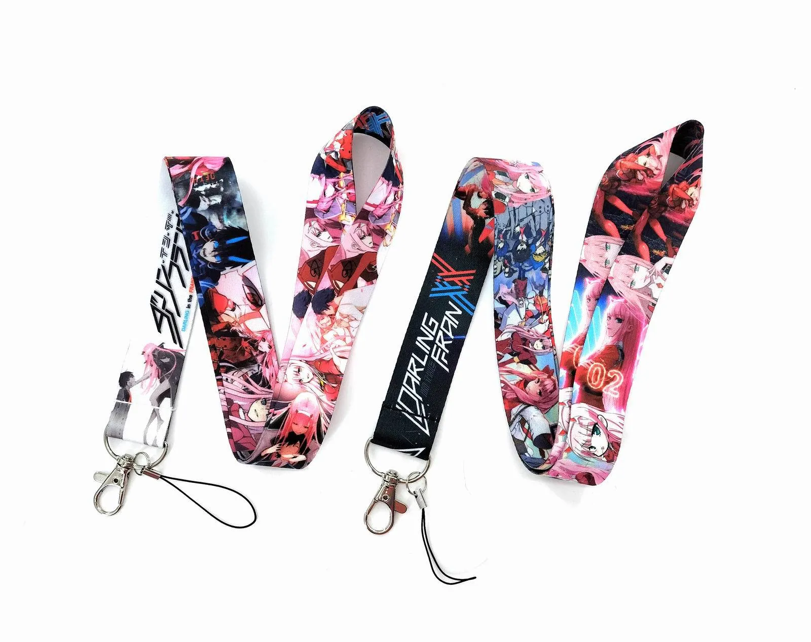 Anime kochanie w franxx kluczowy odznaka lanyard identyfikator karty kredytowej karta karta hang lariat telefon komórkowy urok klawisze klawisze uchwyty na biżuterię Prezenty