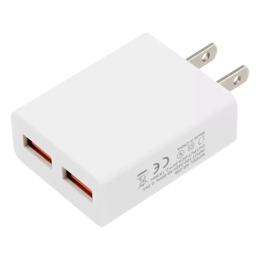 US Plug 5V 2A Dual USB Fast  Travel Wall Mobile Phone Power Adapter for Xiaomi HTC Samsung Android Smart Phone