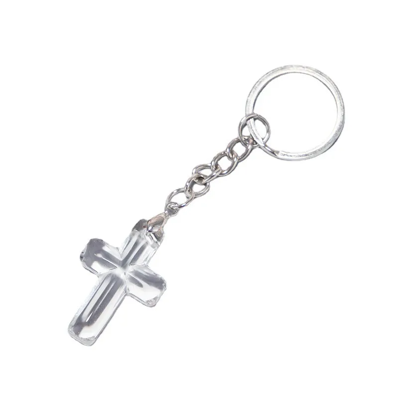 Crystal Cross Key Chain KeyChain Travel Themed Huwelijks geschenkfeestje Gunst Keyring