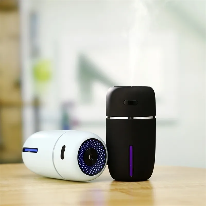 USB Cute I Air Humidifier Multifunctional Home Car Desktop 200ML Colorful Light Diffuser Y200111