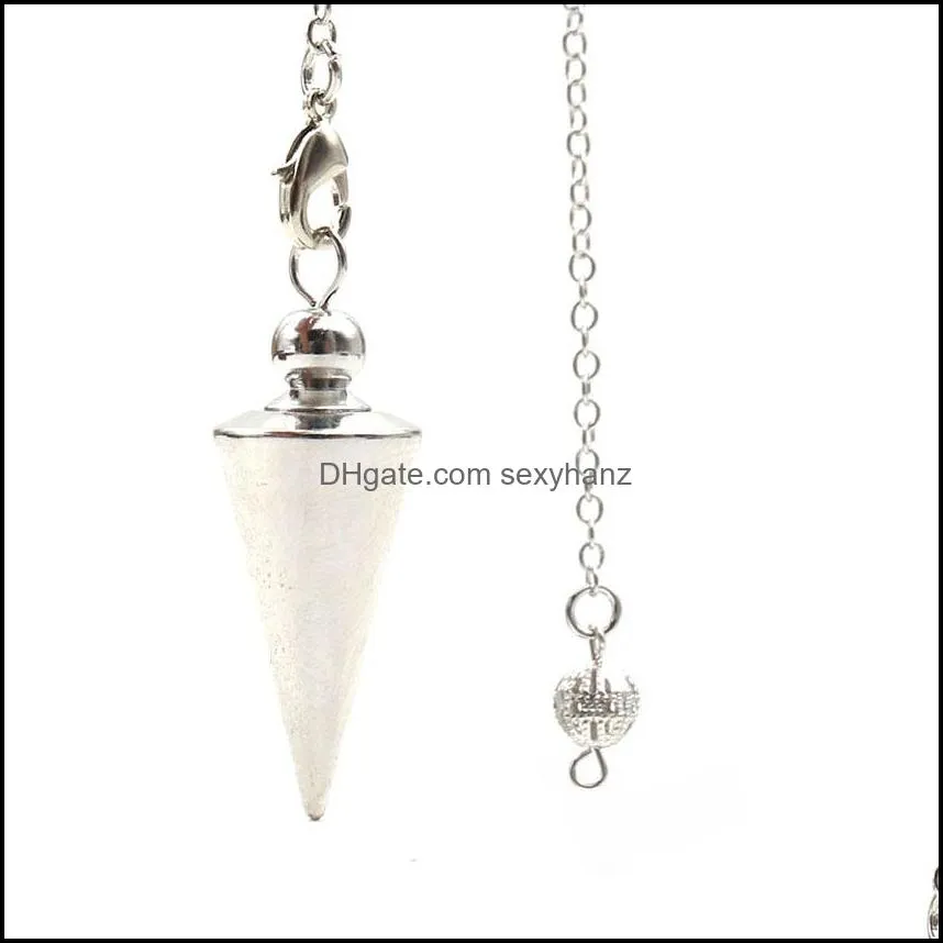 JLN Brass Pendulum P￩ndulo Balance Reiki Cone Vintage Charm Dowsing Pendant for Energy Therapy Divination Meditation Hypnosis