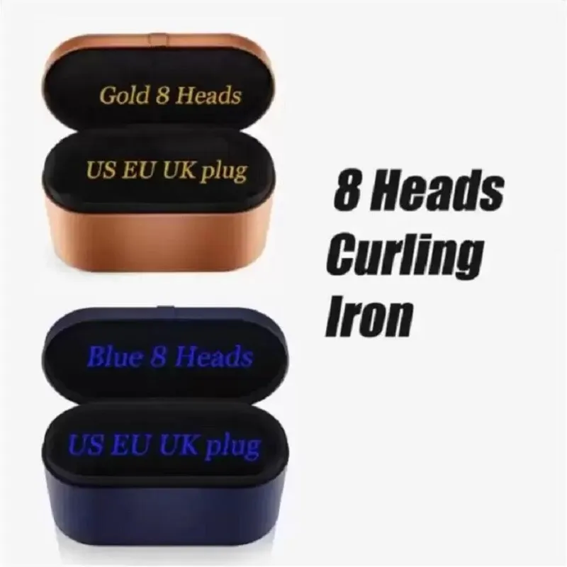 Dropshop 8 Köpfe Multifunktions-Haar-Styling-Gerät Haartrockner Automatische Curling-Eisen-Geschenkbox für raue und normale Locken Eisen