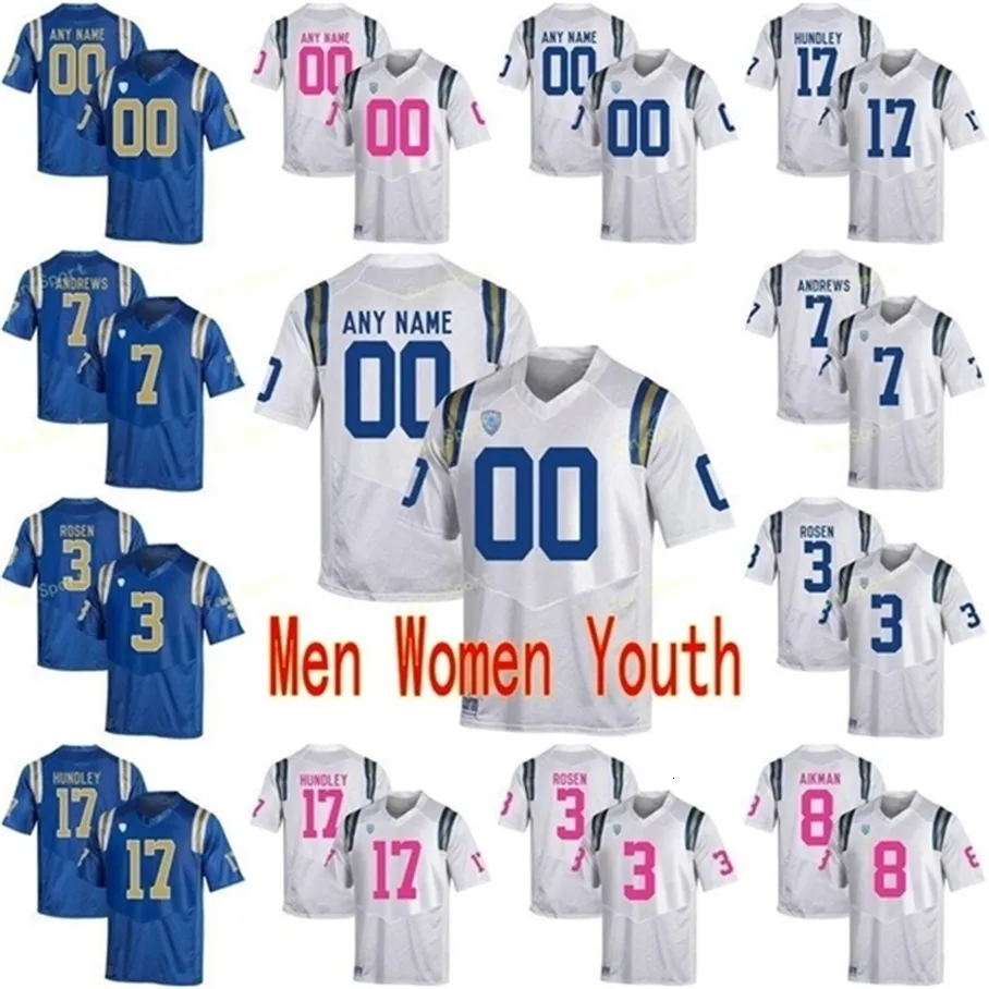THR Custom UCLA Bruins College Football Jerseys 1 Alterraun Verner 10 Desmetric Felton 11 Anthony Barr Men Women Youth Stitched