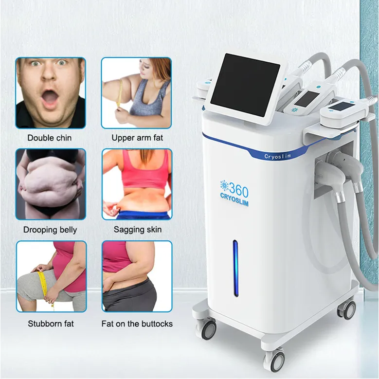 Équipements de cryolipolyse gel graisse équipement de beauté Cavitation Rf Machine traitement de lifting du visage radiofréquence dispositif Cryo