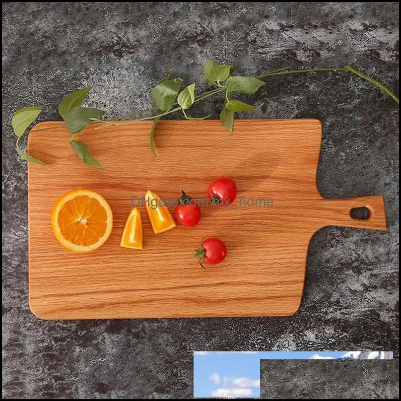 Squre Kitchen Chopping Block Wood Home Cutting Board Cake Sushi Plate Serving Trays Bread Dish Fruit Plate Sushi Tray Steak Tray DBC