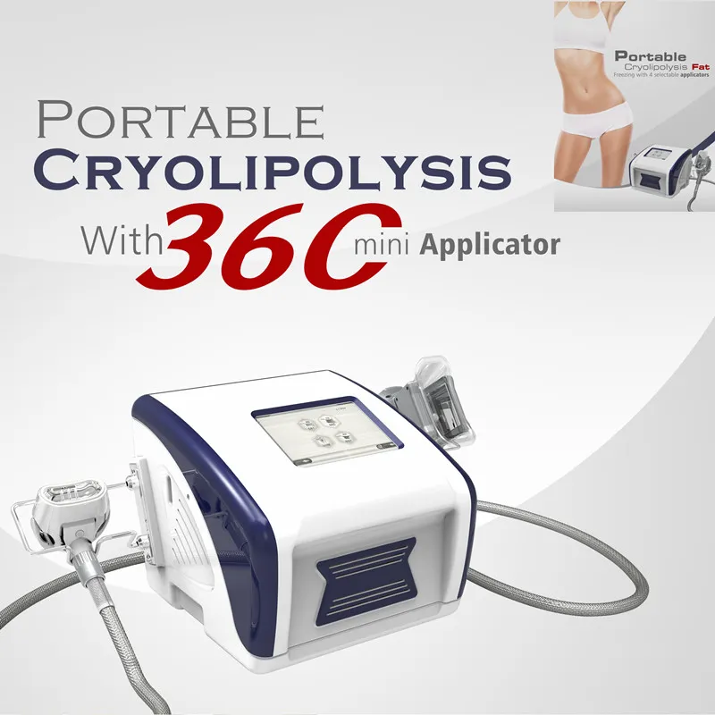 Salon de cryolipolyse portable à domicile Utilisation du corps frais amincissant le plus récent appareil de cryo-sculpture de la machine de congélation des graisses avec système de cavitation sous vide