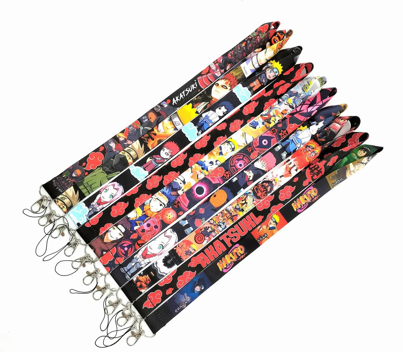 Cell Phone Straps & Charms 10pcs Japan Anime cartoon neck Lanyard PDA Key ID Holder Badge long strap wholesale for boy girl