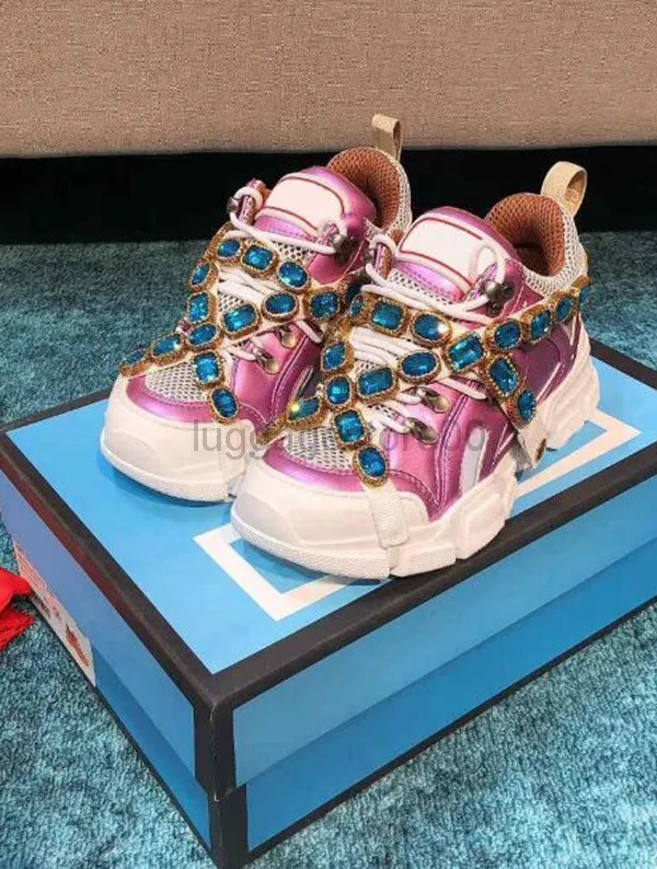 Flashtrek Sneaker With Removable Crystals Designer Casual Shoes Fashion
