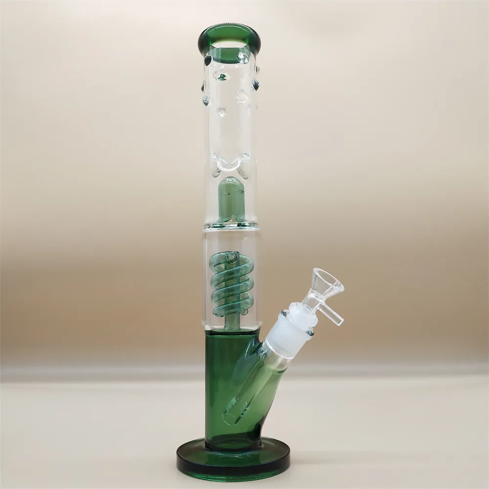 13.7 Inch Glass Bong Hookah Smoking Water Bong Pipes Tobacco Pipe Beaker Smoke Pipes Bottles Dab Rig