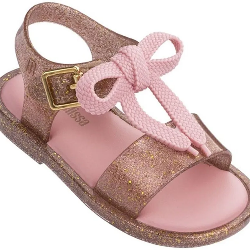 Mini Melissa Roma Shoes Summer Girls Jelly Shoe Girl Nonslip Kids Beach simple Sandal Toddler Sandals Princess SH19030 220527