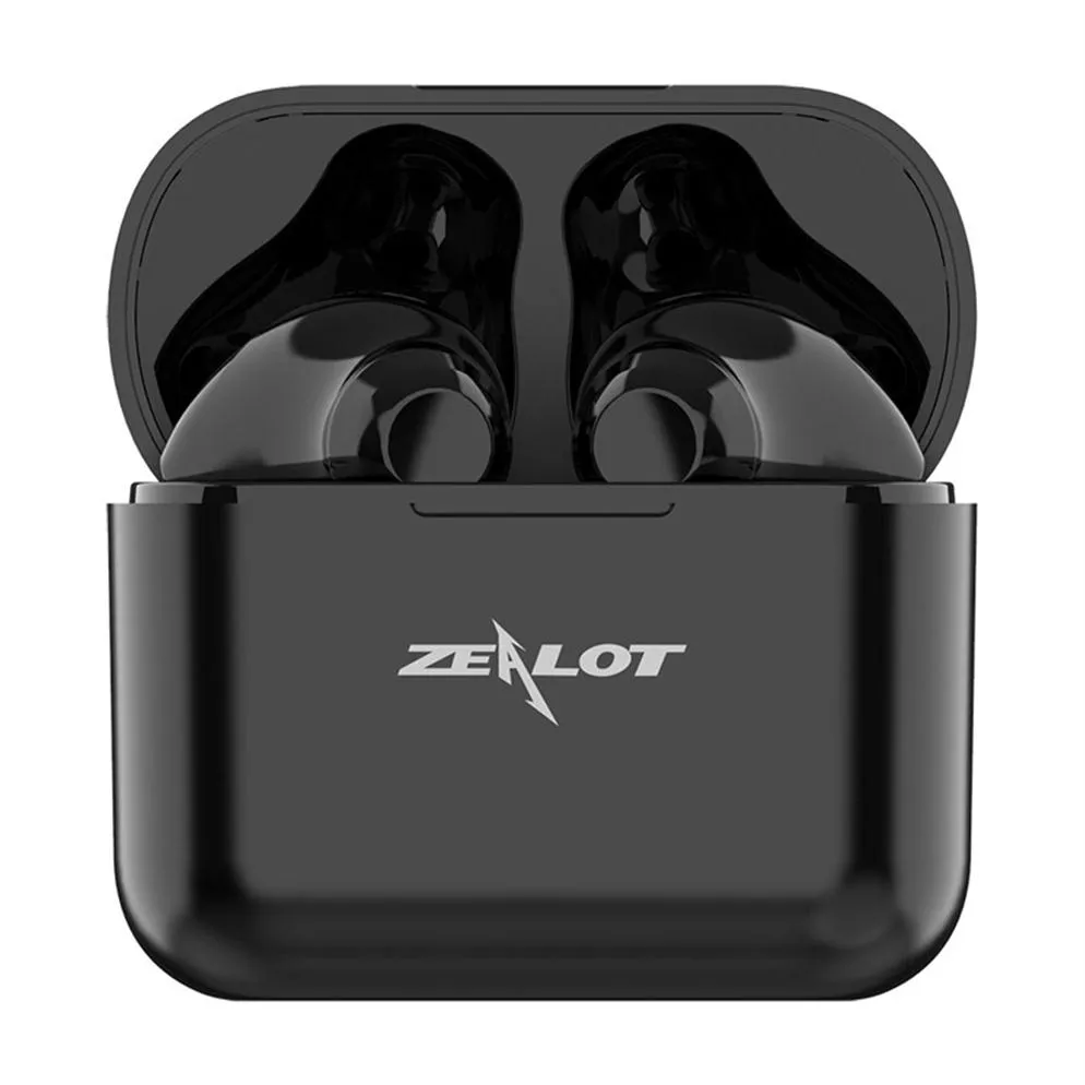 ZEALOT T3 TWS Wireless Bluetooth Aurphone Bluetooth 5.0 Aurictos de control táctil con auriculares de micrófono para teléfono inteligente268o