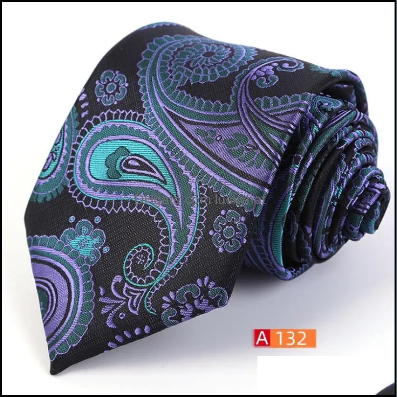 8cm ties for men polyester jacquard weave wedding dress necktie fashion plaid cravate business slim shirt accessories