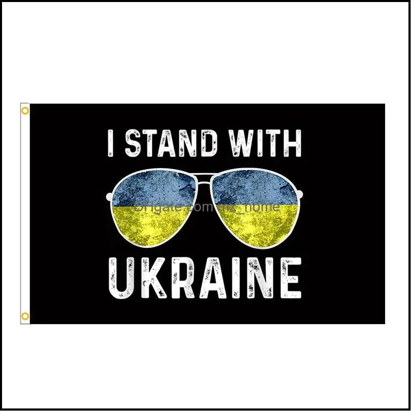 Ukraine Flag 3*5Ft Polyester Digital Printing Flags with Brass Grommets Flagpole Home Decoration Banner 150*90 Cm DHL