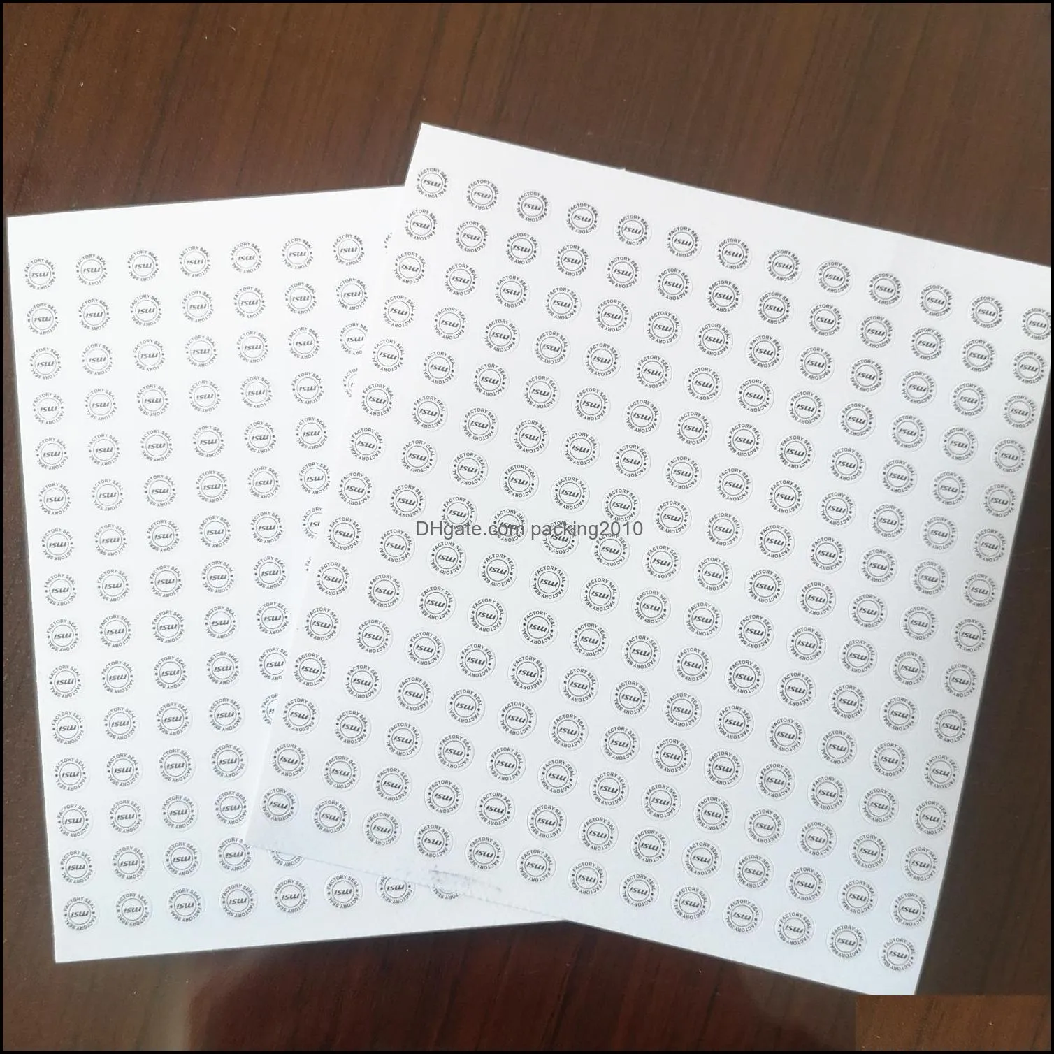 3600 pcs of 6 mm Diameter MSI WARRANTY VOID or FACTORY SEAL Stickers