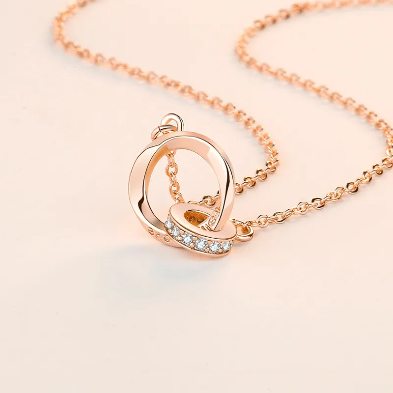 Mobius Strip paar ketting in damesstijl voor dames