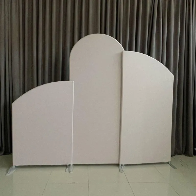 Party Decoration Customzied Three Pieces Of One Color Arch Backdrop Stand With Cover Po BoothParty