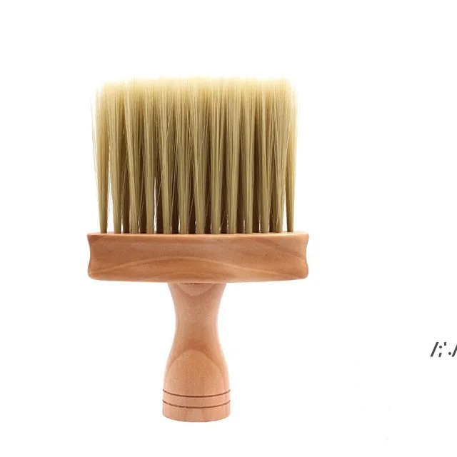 Friseur-Reinigungsbürste mit Holzgriff für Zuhause und Salon, professionelle weiche Bürste, Haarstyling-Werkzeug, Inventar JLE13971