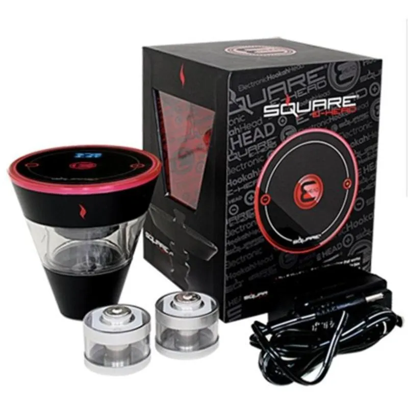 Kit tubo quadrato EHead Ehead Narghilè Mini cartuccia Shisha ricaricabile Ehookah usa e getta narghilè 2400mAh vaporizzatore 8ml teste serbatoio