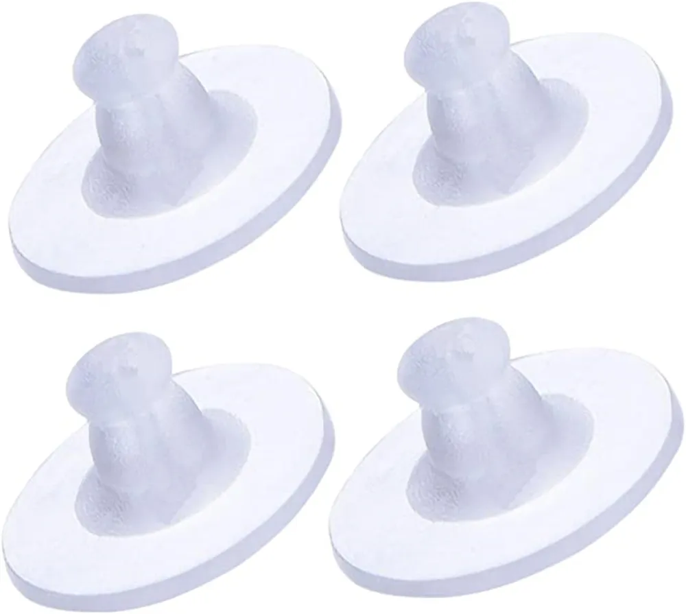 Ear Care Supply 100er-Pack Ohrring-Verschluss-Stopper, durchsichtiger Gummi-Ohrring-Verschluss mit Polster