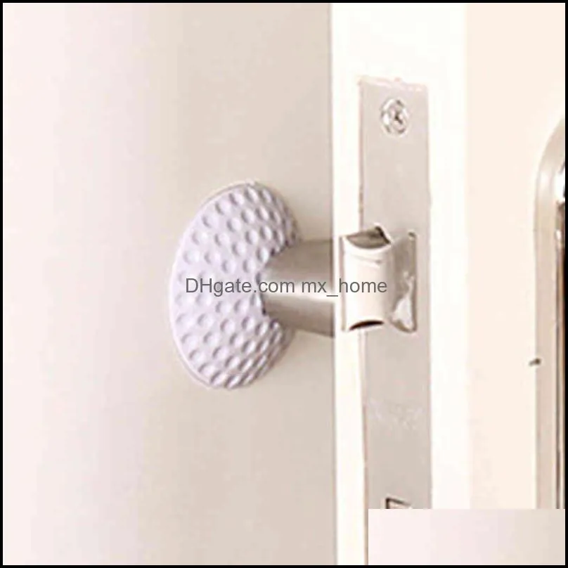 Soft Rubber Door Handles Shockproof Crash Protector Pad Wall Self Adhesive Stopper Handle Bumper Buffer Silencer Golf