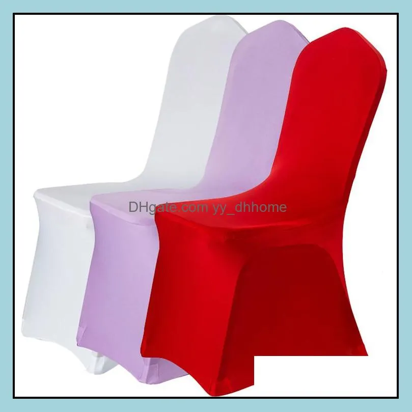 wedding banquet use spandex polyester chair covers, 16 colors for choosing chair covers for wedding banquet chairs