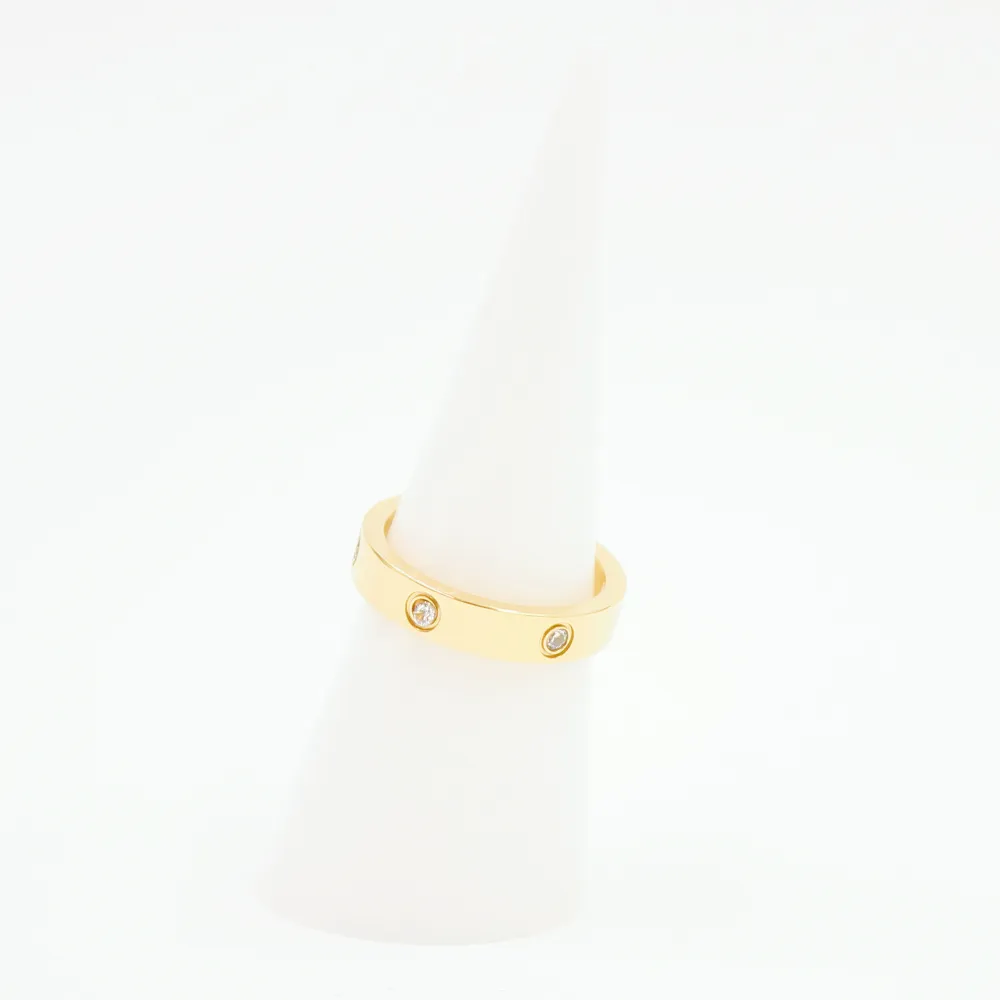 Luxus Shiny Rotierenden Kreis Kristall Ring Edelstahl Gold Liebe Ringe Für Frauen Paar Hochzeit Geschenk Marken Rings267s