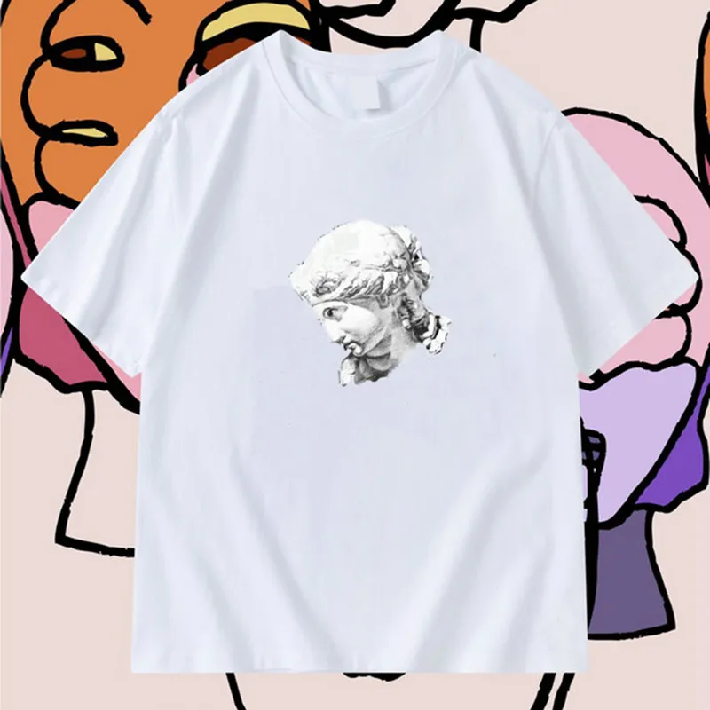Стильный портрет футболки летний бренд футболка мода быстрые сухие мужчины женщины тройник открытый дышащий хлопковые тройники
