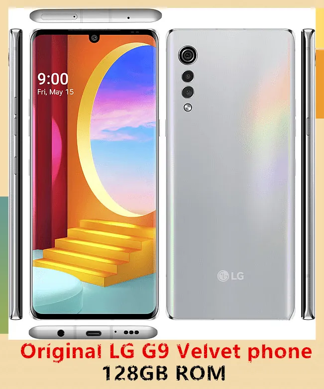 LG G9 Velvet 5G Unlocked Smartphone 6.8 Display, From