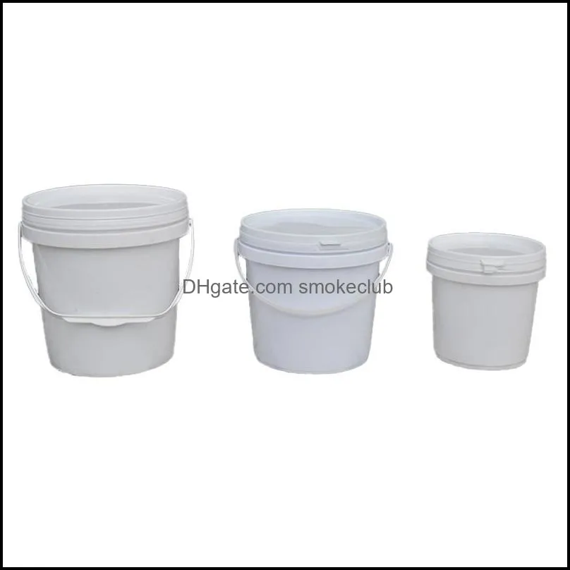 Food Grade plastic bucket 1L 2L 3L with tamper evident Lid