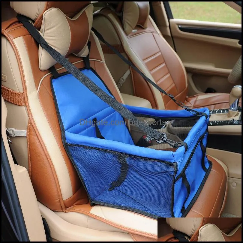 4 Colors Pet Booster Car Seat with Dog Harness & Car Seat Belt S-XL 23 S2